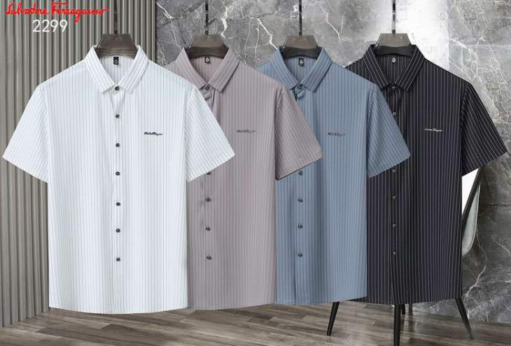 Picture of Ferragamo Shirts Short LS _SKUFerragamoM-4XL26rn0128338